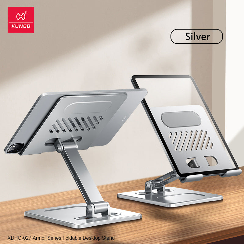 Suitable for tablet stand, iPad desktop stand, mobile phone universal metal heat dissipation, foldable lazy person stand